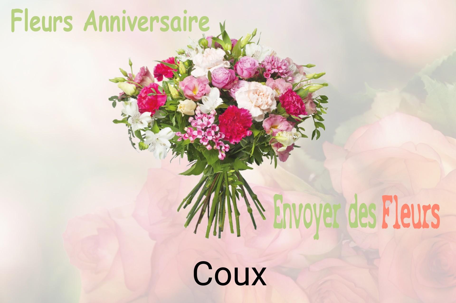 Bouquet de fleurs d’anniversaire livré à Coux